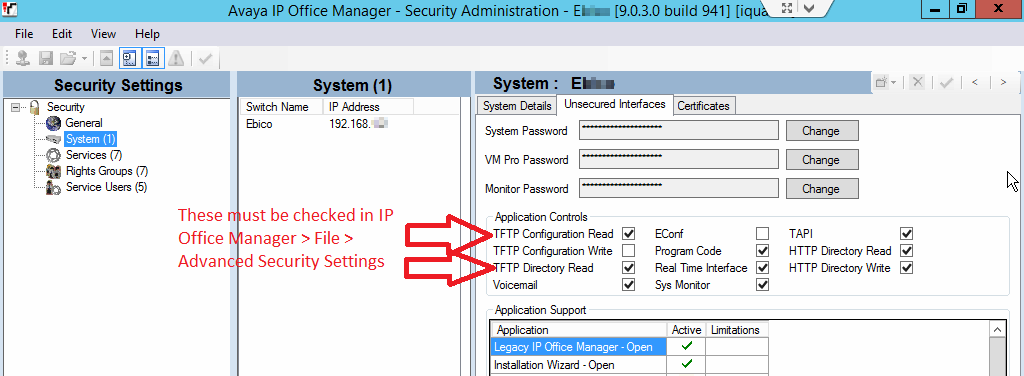 Configuration Requirements (Avaya IP Office) – Xima Software Support Portal
